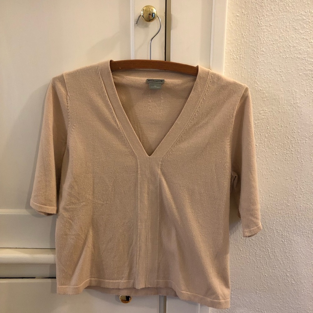 Ann Taylor Silk Tan Sweater